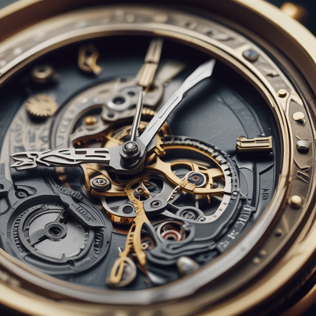 Close-up of a premium watch with detailed craftsmanship