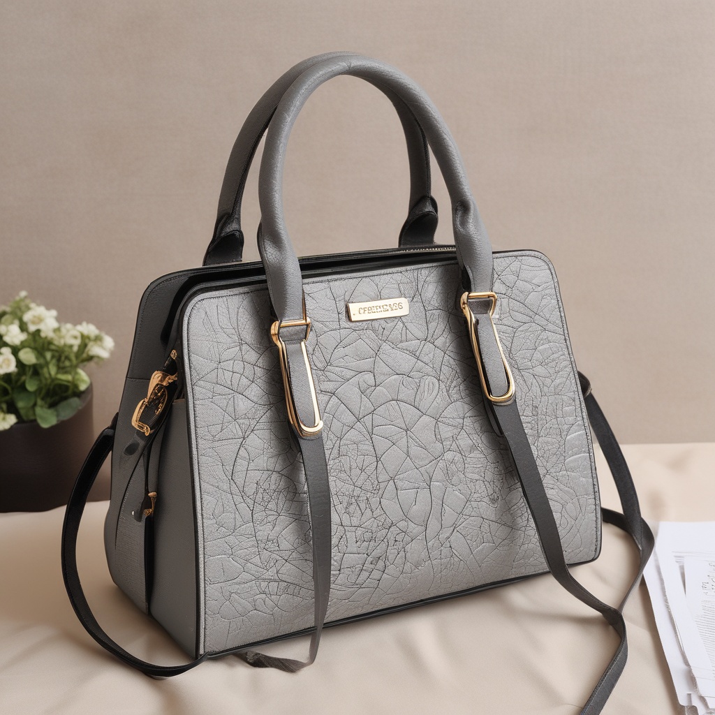 Designer handbag with rich texture and elegant design